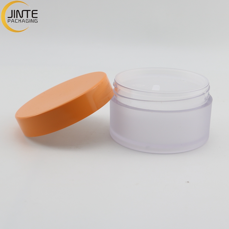 2021 New Design Orange Plastic Face Mask Beauty Jars 0.5oz 1oz 4oz