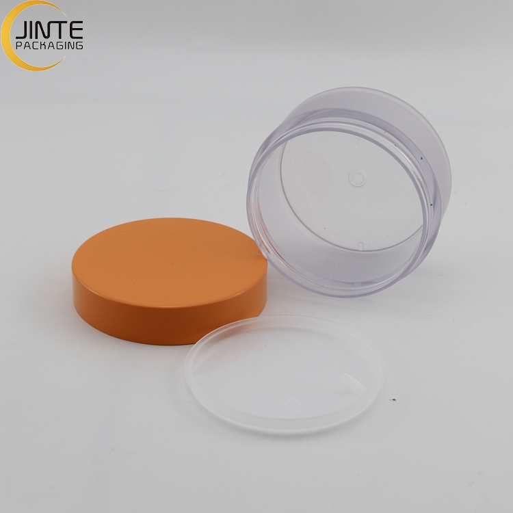 2021 New Design Orange Plastic Face Mask Beauty Jars 0.5oz 1oz 4oz