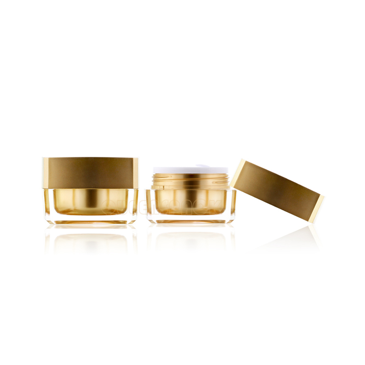 2021 New Design SkinCare Acrylic 50ml Cream Jars Custom Cosmetic Packaging Face Cream Jar Price