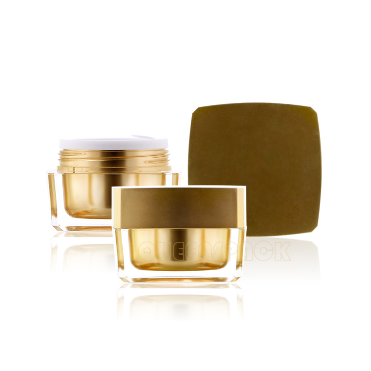 2021 New Design SkinCare Acrylic 50ml Cream Jars Custom Cosmetic Packaging Face Cream Jar Price