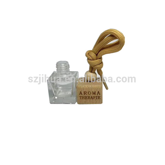 2021 New Fashional Glass Perfume Bottles with Wooden Cap Car Diffuser Bottle