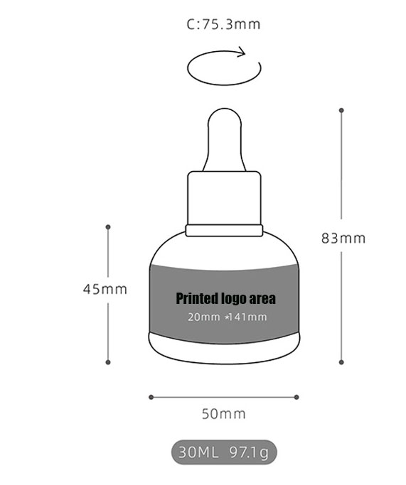 2021 New Free Sample Colorful plating 100ml luxury cosmetic perfume serum bottle round shape glass essential oil dropper bottle