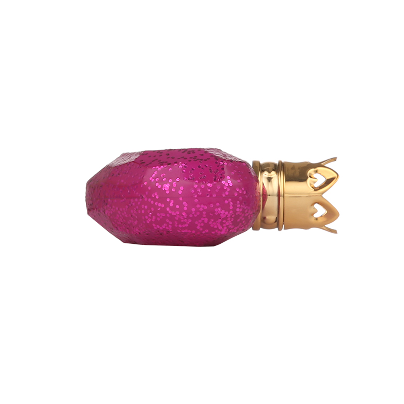 2021 New Inventions Cosmetic Packaging 30ml Pink Heart Shaped Glass Perfume Bottle