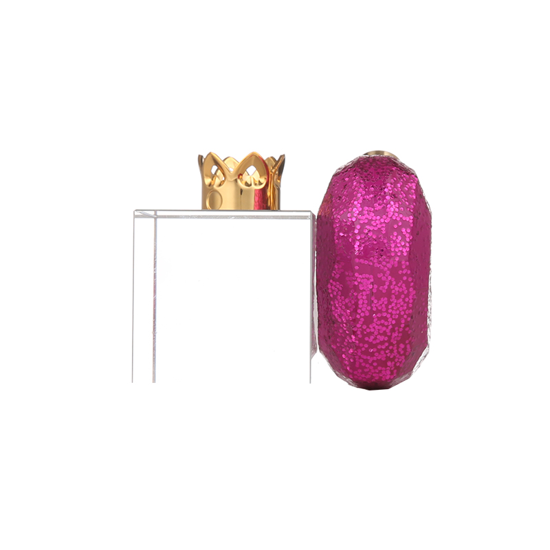 2021 New Inventions Cosmetic Packaging 30ml Pink Heart Shaped Glass Perfume Bottle