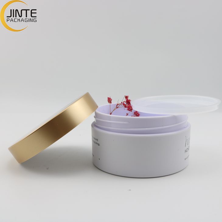 2021 New Luxury Color Cosmetic Packaging Facial Mask Containers 3OZ 5OZ 6OZ 8OZ with Metal Golden Lid