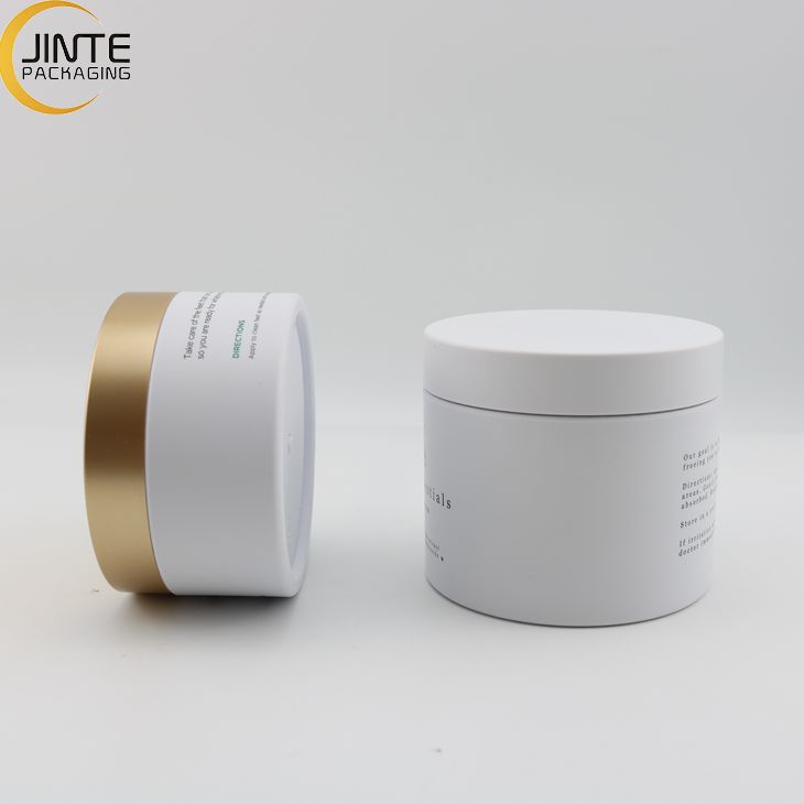 2021 New Luxury Color Cosmetic Packaging Facial Mask Containers 3OZ 5OZ 6OZ 8OZ with Metal Golden Lid