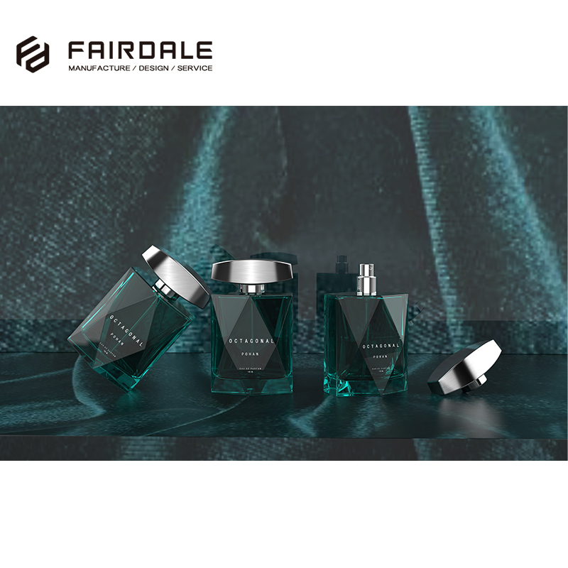 2021 New Mode Empty Glass Cap Perfume Bottle Refillable 100 Ml Perfume Bottles