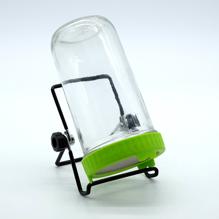2021 New Products 3 Glass Jars set with Long Ceramic Tray Big 8PCS Set with Colorful Plastic Mesh Lids