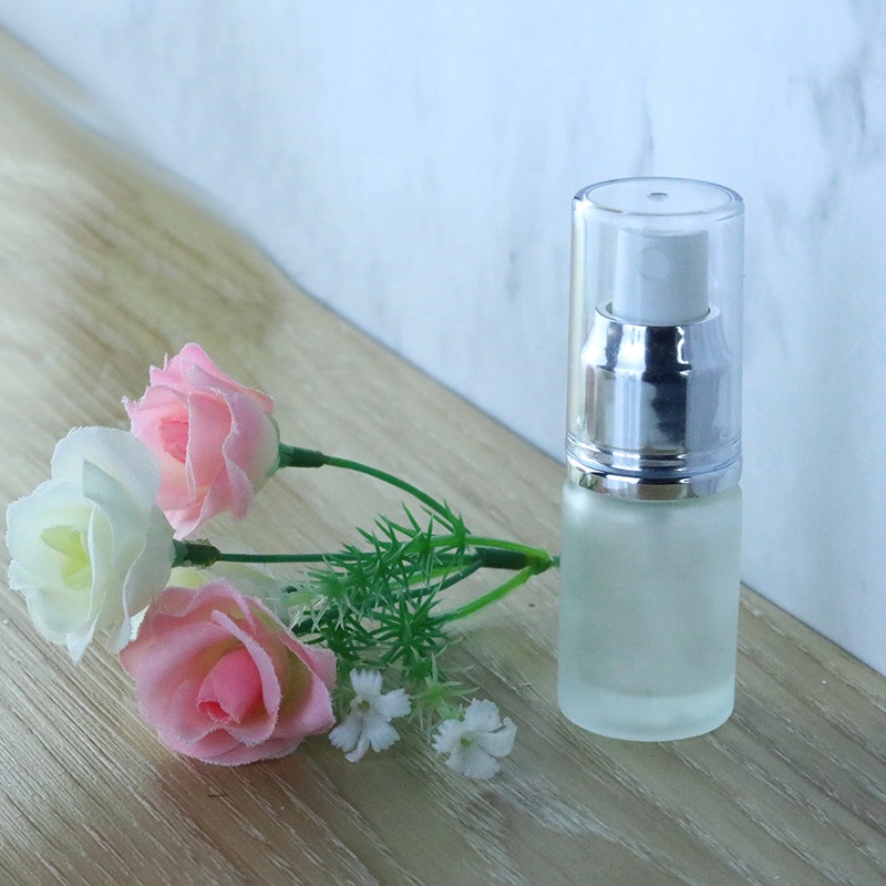 2021 New Trend 30ml 50ml 60ml Frosted Perfume Glass Bottle With Aluminum Silvery Golden Sprayer (EPG24)