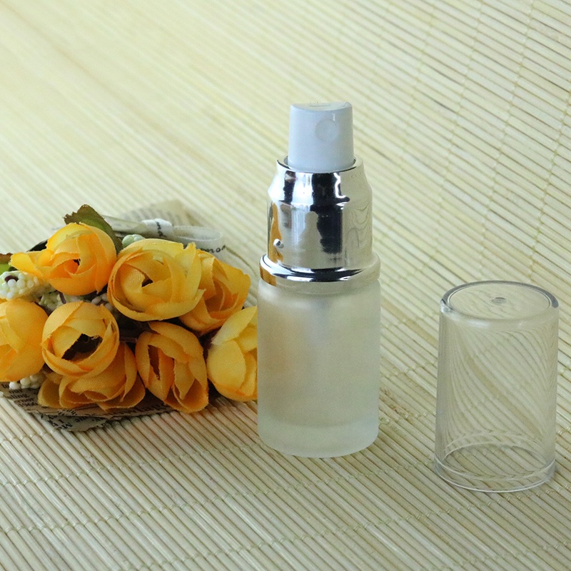 2021 New Trend 30ml 50ml 60ml Frosted Perfume Glass Bottle With Aluminum Silvery Golden Sprayer (EPG24)