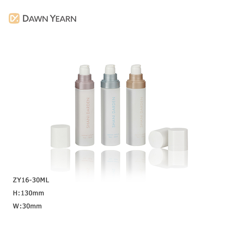 2021 New arrival long slim makeup pump bottle serum foundation packaging 30ml