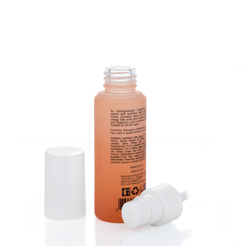 2021 New design luxury 30ml 50ml 100ml colorful purple orange white lotion bottles with pump