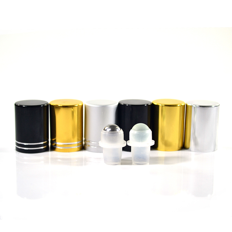 2021 New popular cosmetic frosted colored glass oil perfume roller bottles 10ml