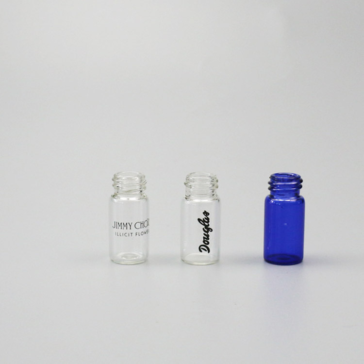 2021 Ready to Ship Hot sale 1ml 2ml 10ml 15ml tubular perfume with dropper spray mini screw clear amber glass vials