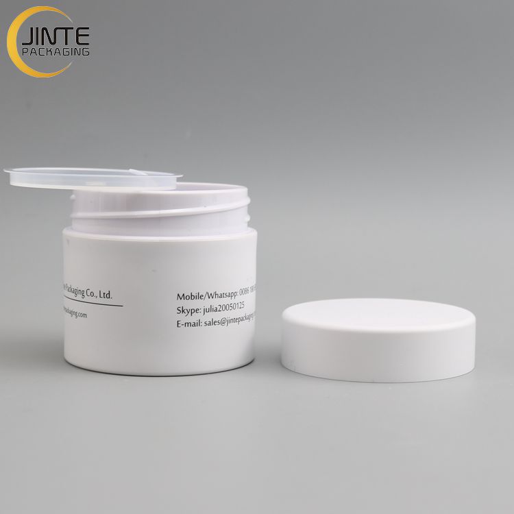 2021 Round Shape Injection White Color PETG Jar Body Butter Cosmetic Jar with Screw Lid Cosmetic Containers Jars