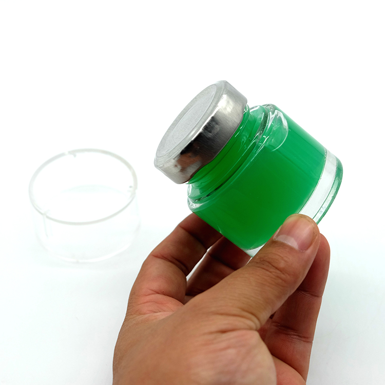 2021 Round Small Size Glass Jar with Acrylic Cover Quality Glass Container Cylinder Shape Birdnest Jar as Gift