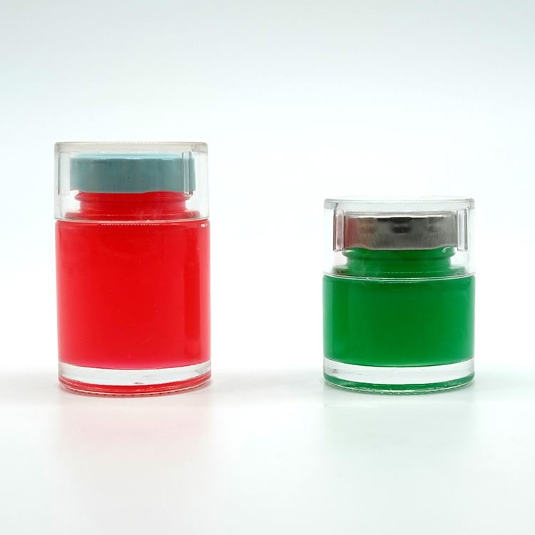 2021 Round Small Size Glass Jar with Acrylic Cover Quality Glass Container Cylinder Shape Birdnest Jar as Gift