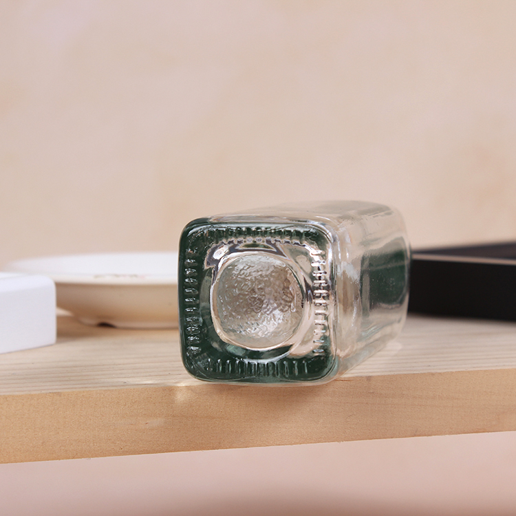 2021 Square Clear Glass Olive Oil Bottle with Screw Cap 100ml 275ml 500ml