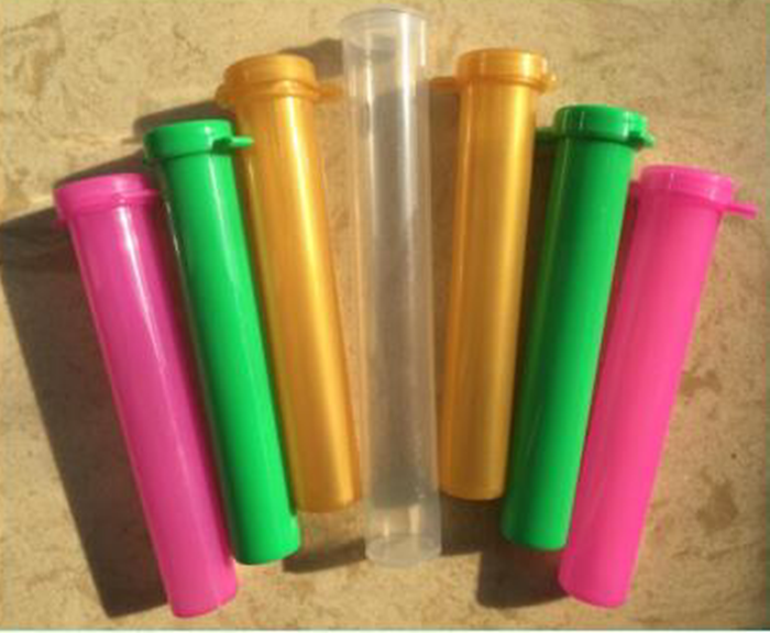 2021 Wholesale Pre-Roll Joint Tubes child resistant tube with Squeeze Pop Top Blunt Containers
