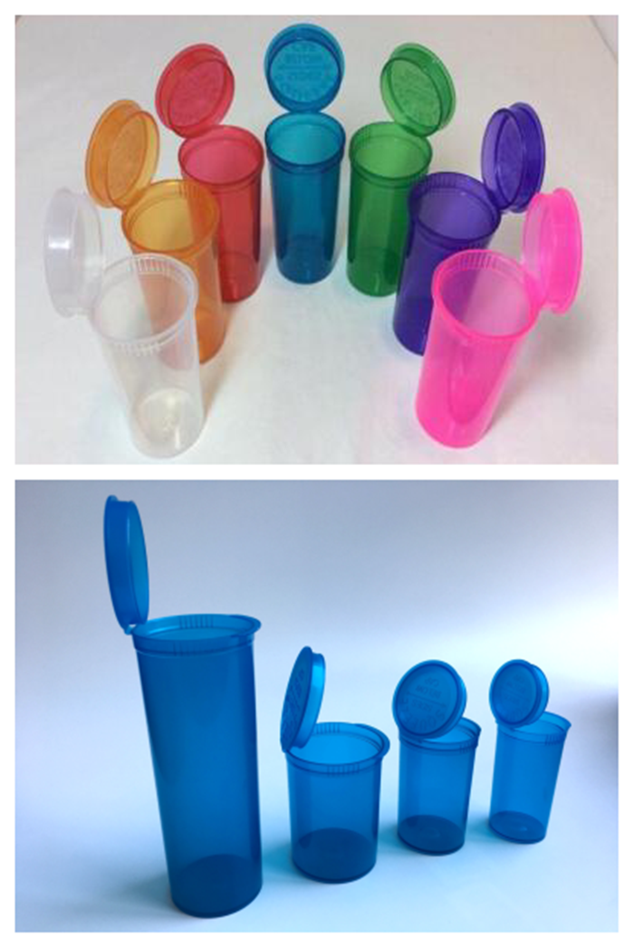 2021 Wholesale new 116mm airtight colored child resistant pill packaging pre roll joint tube plastic pop top tubes bottle