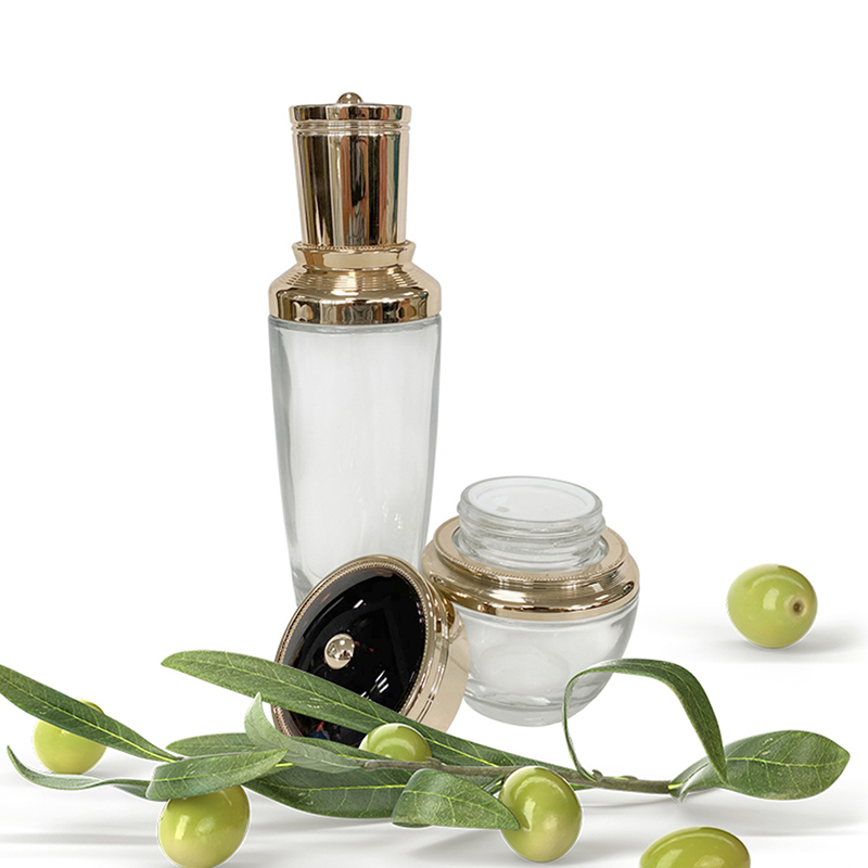 2021 best-selling Capacity can be customized glass white cosmetics bottle