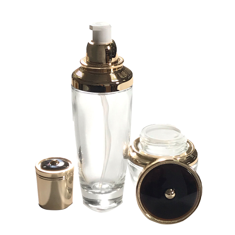 2021 best-selling Capacity can be customized glass white cosmetics bottle