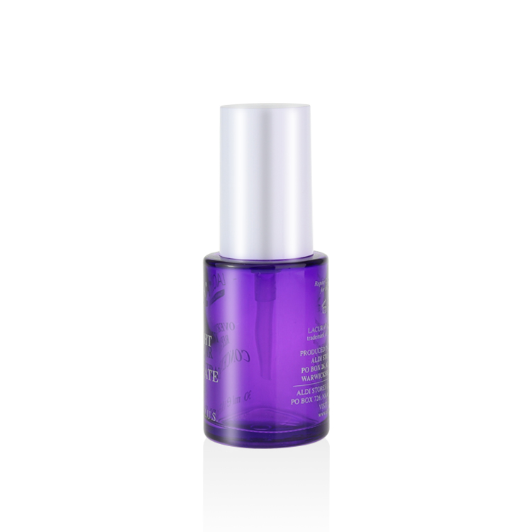 2021 luxury cosmetic oil glass serum pump bottle 20ml 30ml 40ml 50ml 60ml 100ml 120ml amber violet green glass lotion bottle