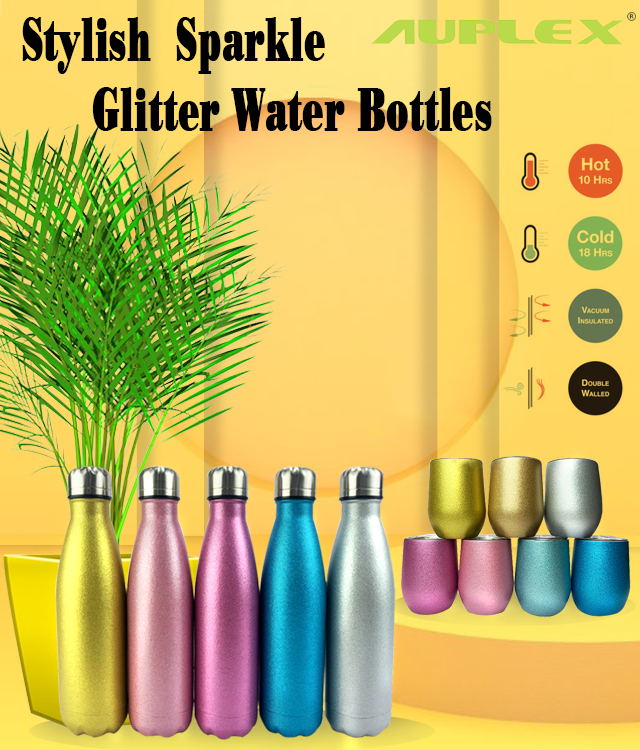 2021 new arrival sublimation water bottles opener stainless steel insulated glass water bottle skinny glass water bottle