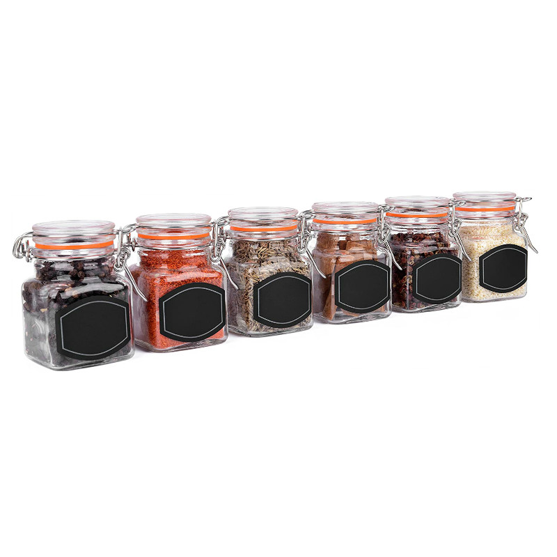 2021 new design 100ml wide mouth swing top glass jars for the kitchen