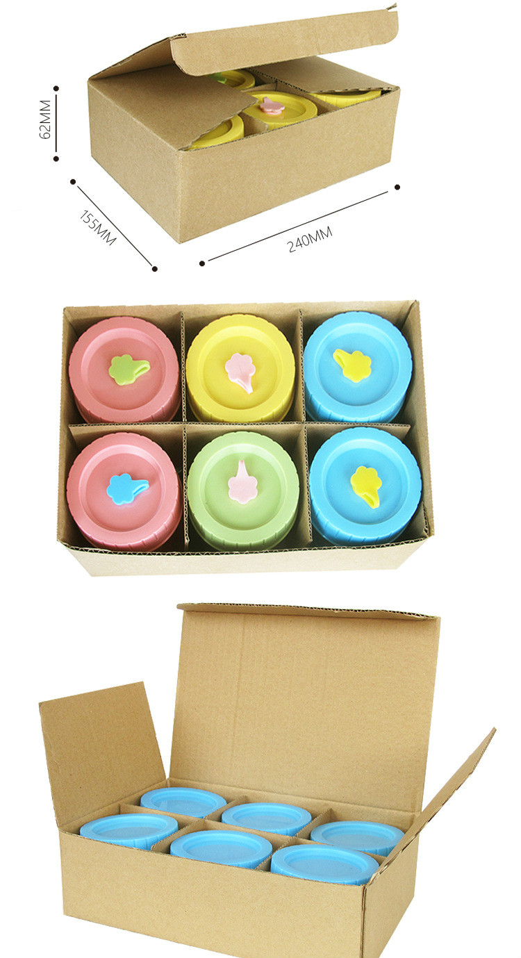 2021 new design Cute 120ml Storage Glass Jar Pudding Jar with Plastic Lid