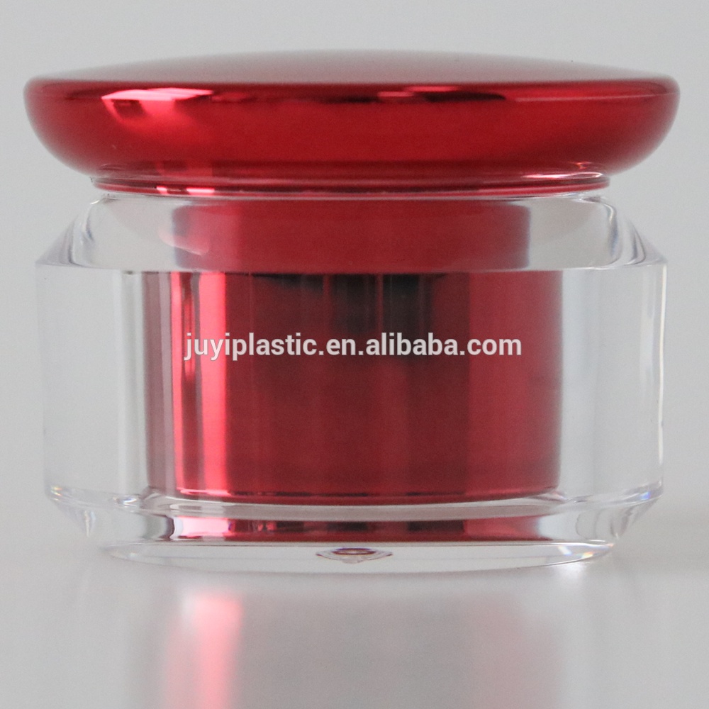 2021 new design color Mushroom shape plastic cream jar