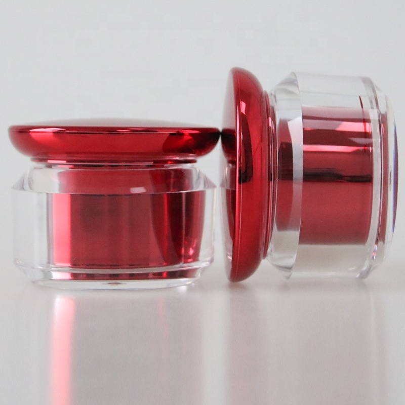 2021 new design color Mushroom shape plastic cream jar