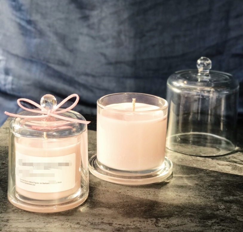 2021 new frost glass 200ml candle jar