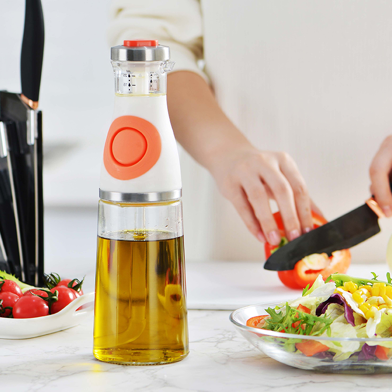 2021 new kitchen accessories leak proof glass bulk cooking oil and vinegar bottle