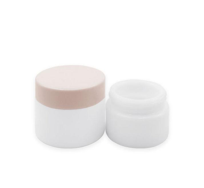 2021 new product 15g 30g 50g green cosmetic cream glass jar