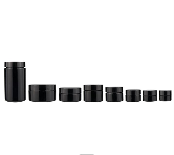 2021 new product 15g 30g 50g green cosmetic cream glass jar