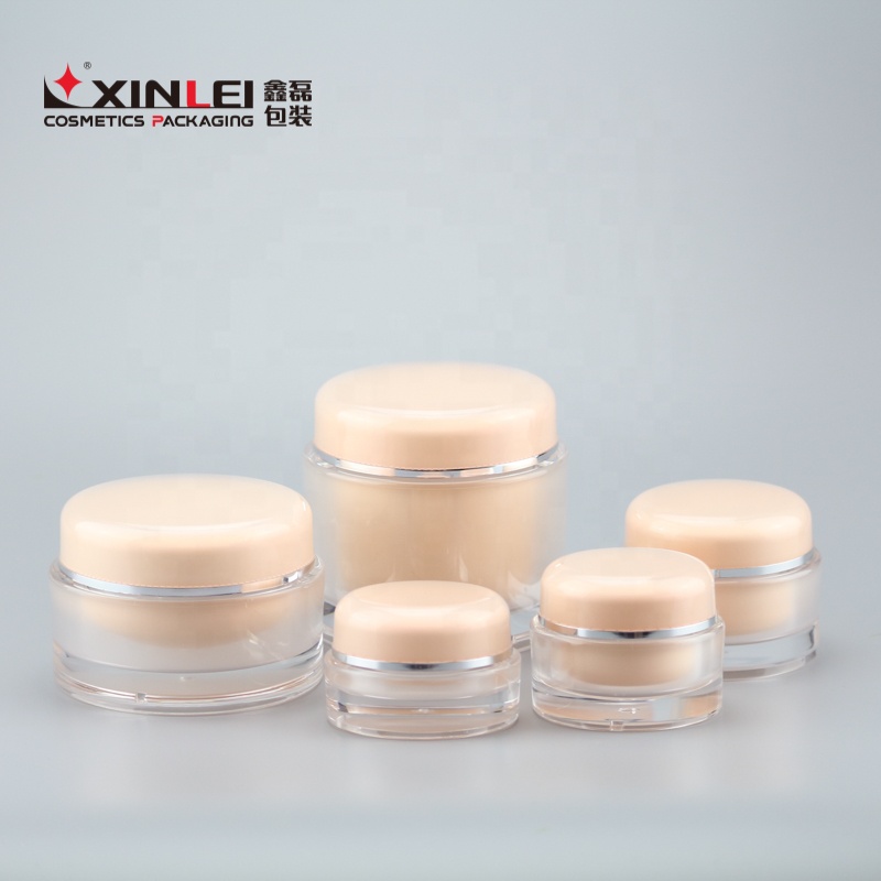 2021 newest design 50ml diamond cap acrylic face cream mason jar