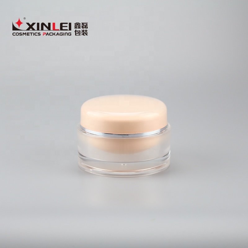 2021 newest design 50ml diamond cap acrylic face cream mason jar