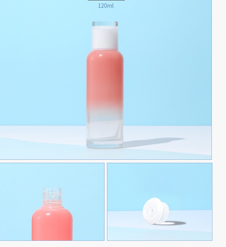 2021 newest design custom logo glass cosmetics bottles and glass cream jar set for cosmetic packaging
