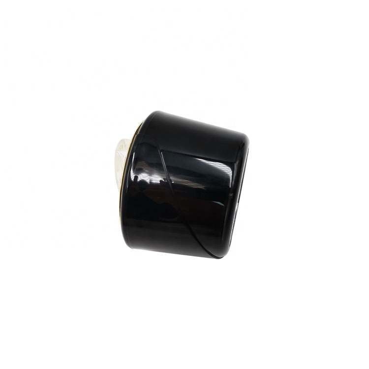 2021 unique design mini 15g luxury double wall round black cream acrylic cosmetic jar for skin care
