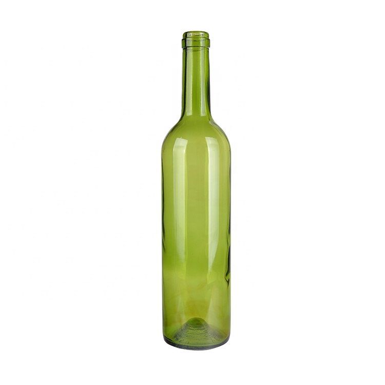 2021 wholesale custom verious color 750ml glass wine bottle