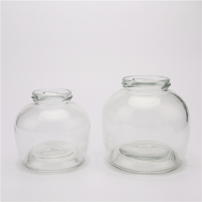 2021Hot 500ml Sale Customized Kitchen Round Shape Glass Storage Bottles & Jars