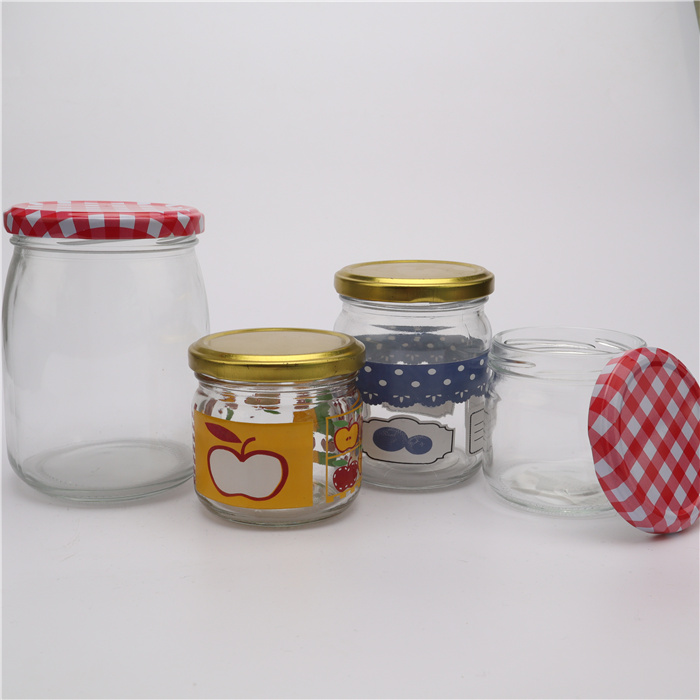 2021Hot 500ml Sale Customized Kitchen Round Shape Glass Storage Bottles & Jars
