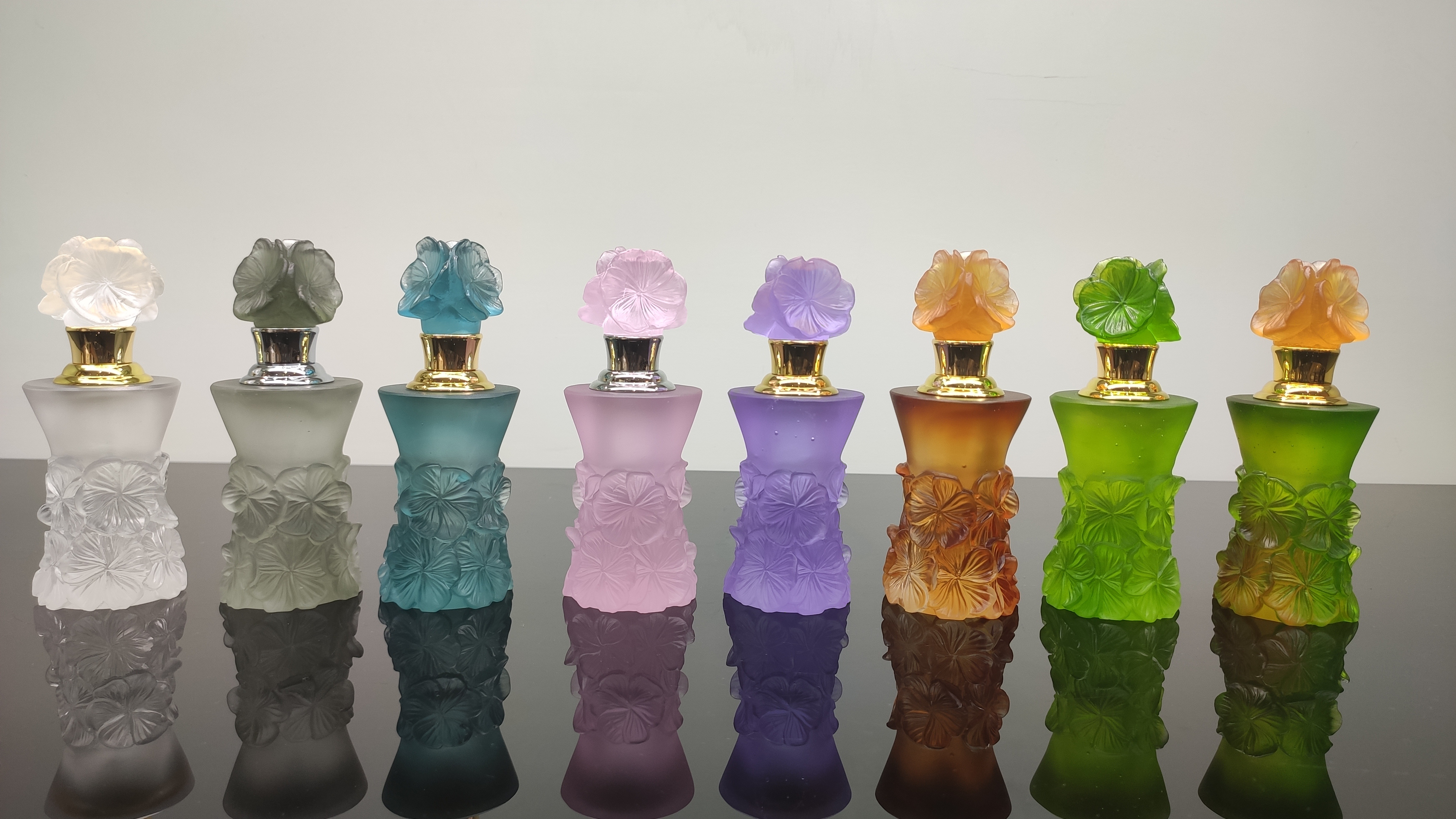 2021custom Arab perfume bottle Crystal Glass Oil Dropper Bottle For Wedding Gift