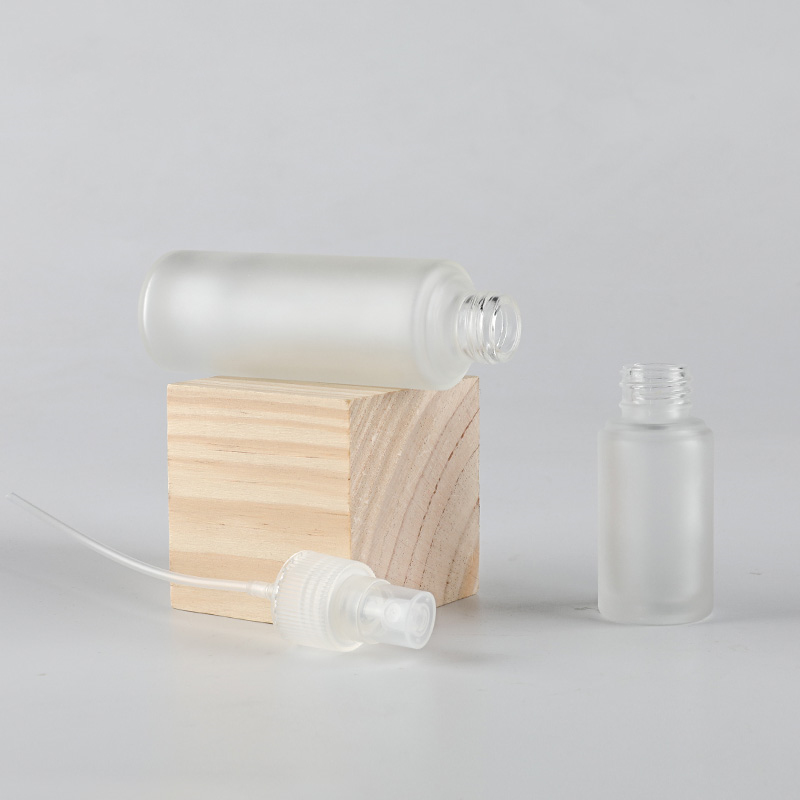 20ML 30ml 50ML Transparent Clear Frosted glass bottles mist face hydrating spray bottle