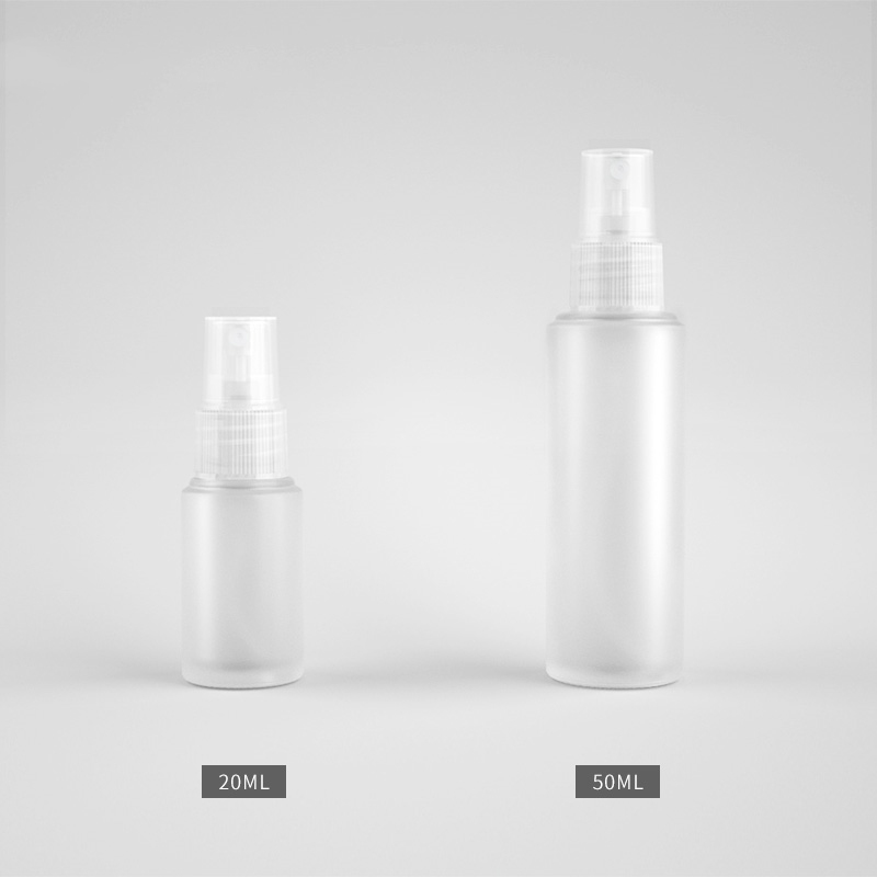 20ML 30ml 50ML Transparent Clear Frosted glass bottles mist face hydrating spray bottle