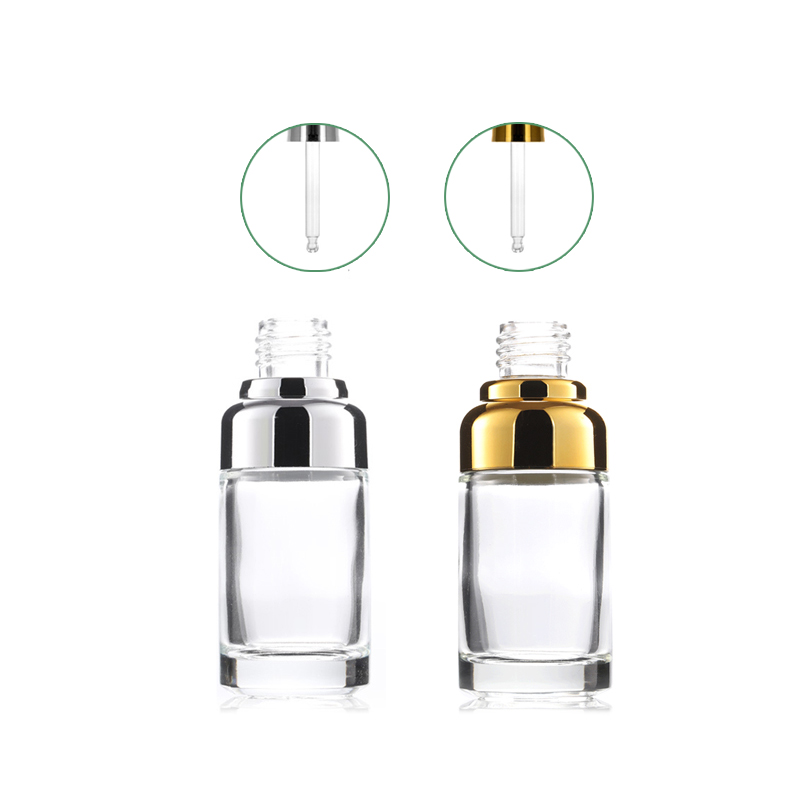 20Ml 30Ml 50Ml Aluminum Shoulder Glass Pharmaceuticlas Serum Cosmetic Dropper Bottle