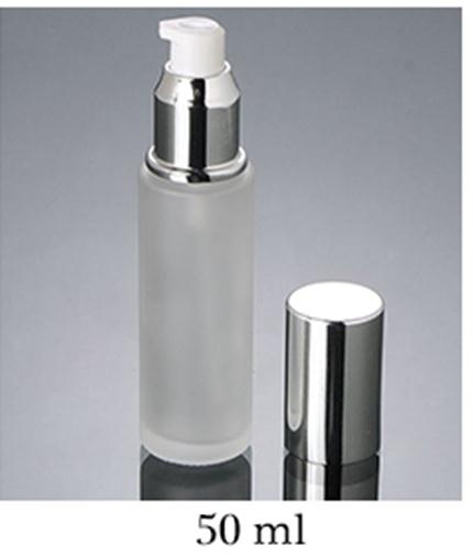 20Ml 30Ml 50Ml Glass Bottles Silver Frosted Spray Cosmetic Glass Bottle for cosmetic packaging