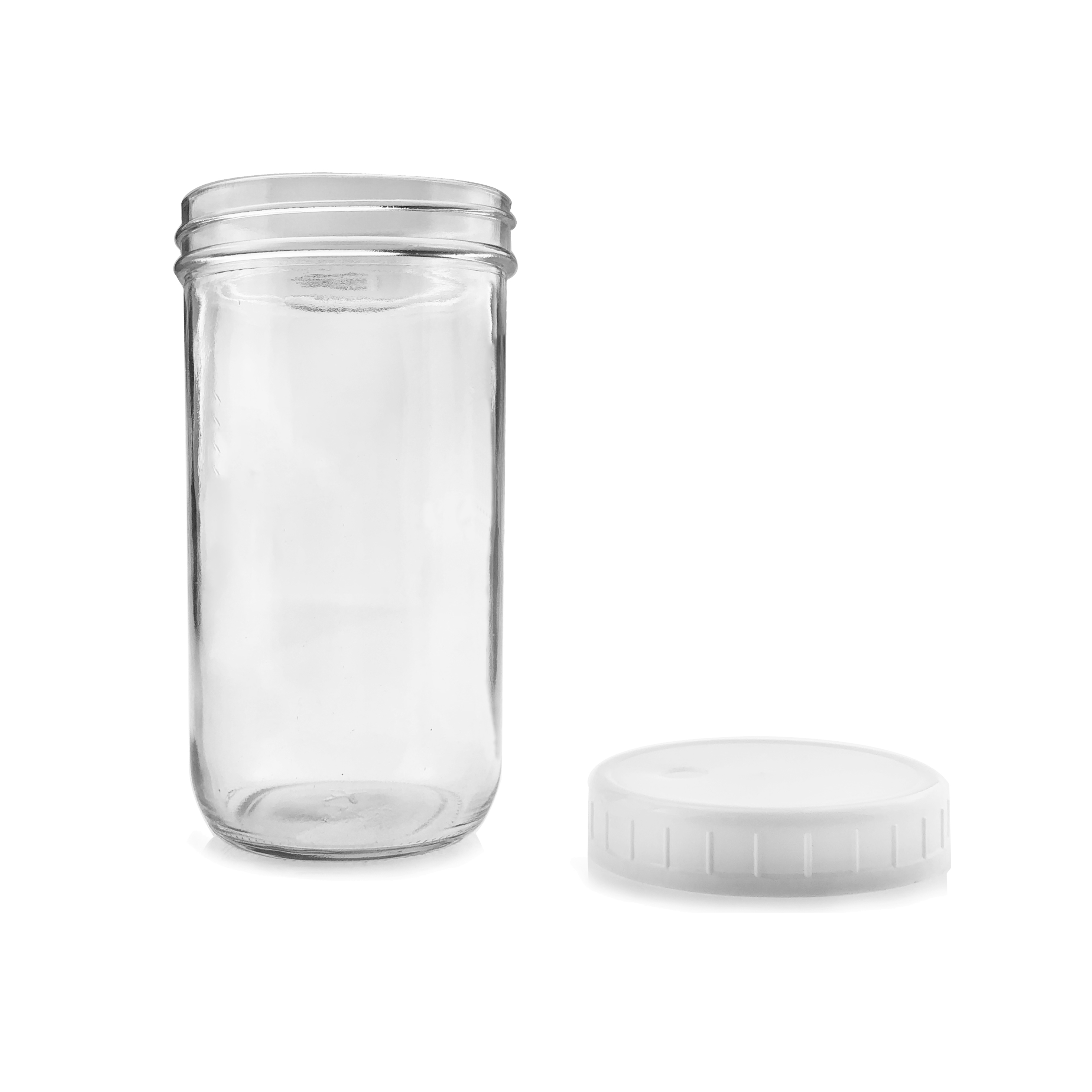 20OZ 650ML Boba Tea Milk Juice Coffee Wide Mouth Glass Mason Jar