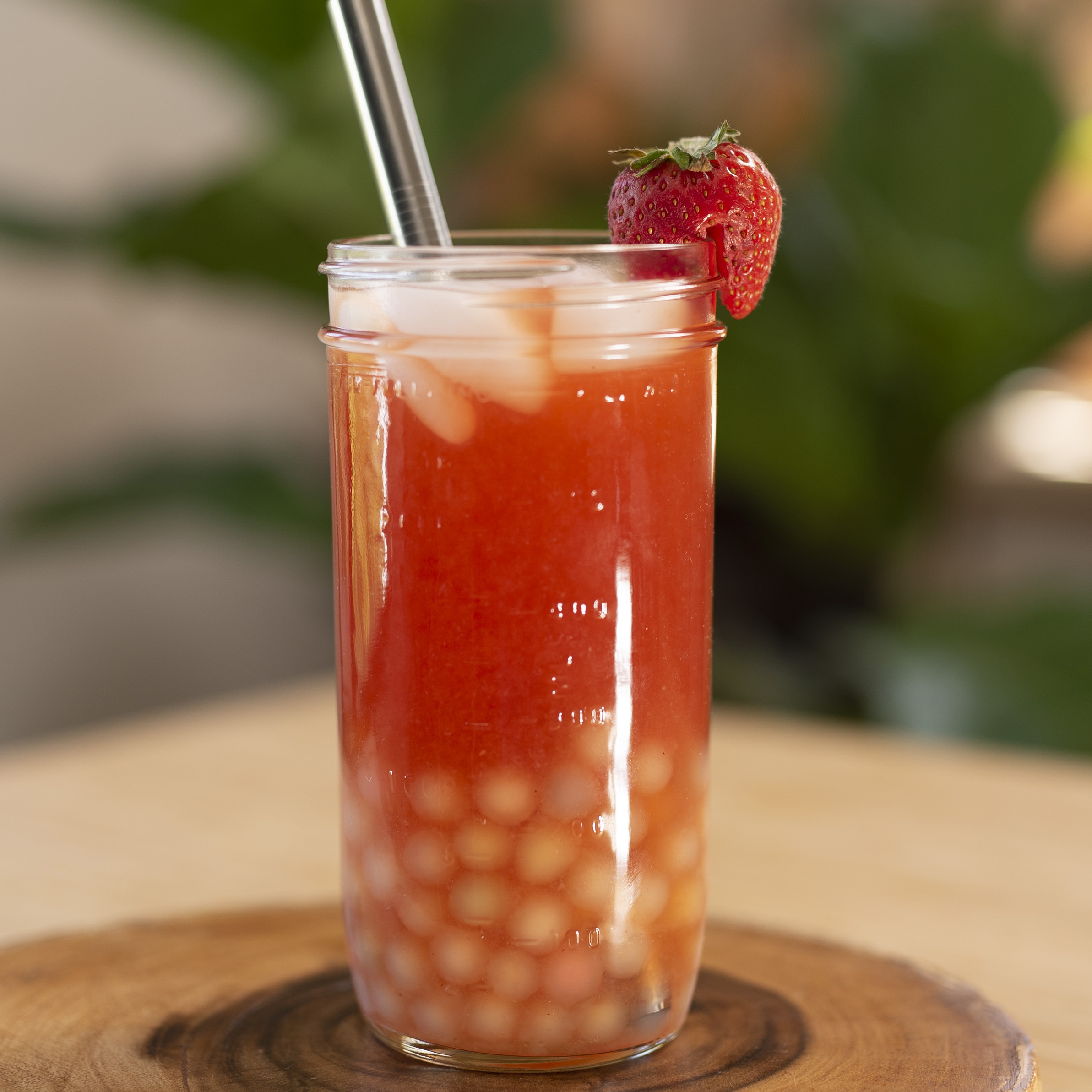 20OZ 650ML Boba Tea Milk Juice Coffee Wide Mouth Glass Mason Jar